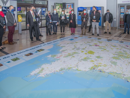 02/10/2020 - Carte au sol IGN "Panorama de la biodiversité et des aires protégées"