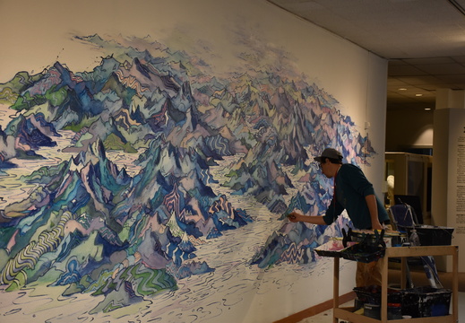 Fresque éphémère par Matt B.
