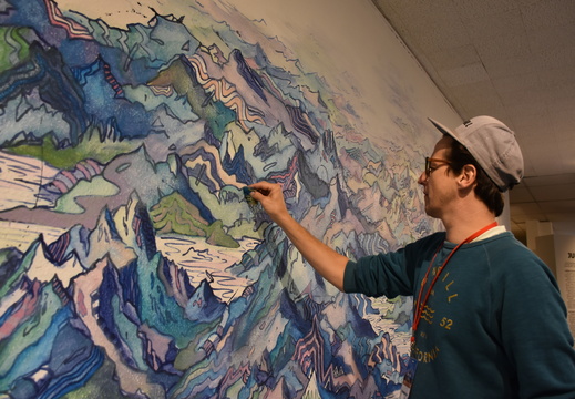 Fresque éphémère par Matt B.