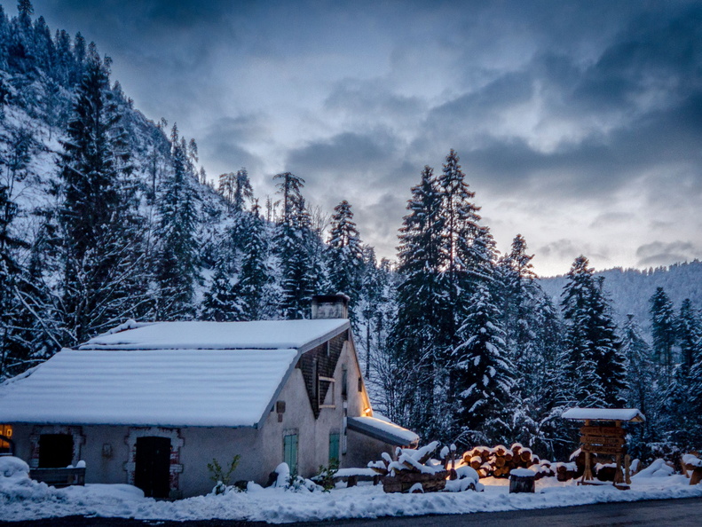Ban sur Meurthe-Clefcy - Scierie du Lançoir - Hiver - ©Maxime PERROTEY